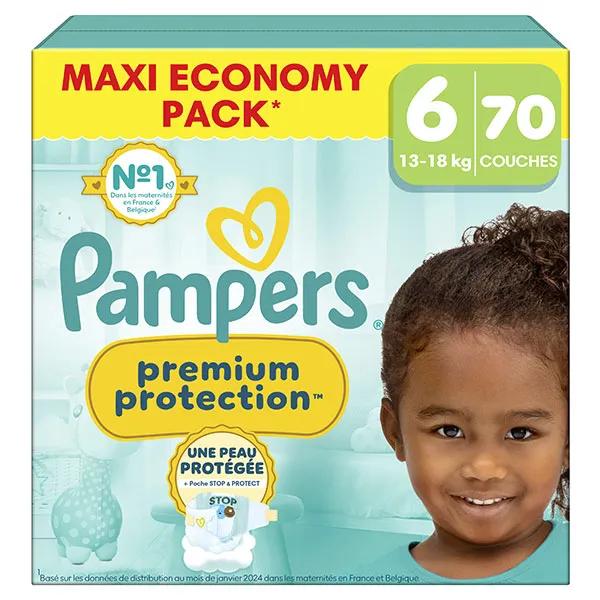 Pampers Couches Premium Protection Maxi Pack T6 (13-18 Kg)