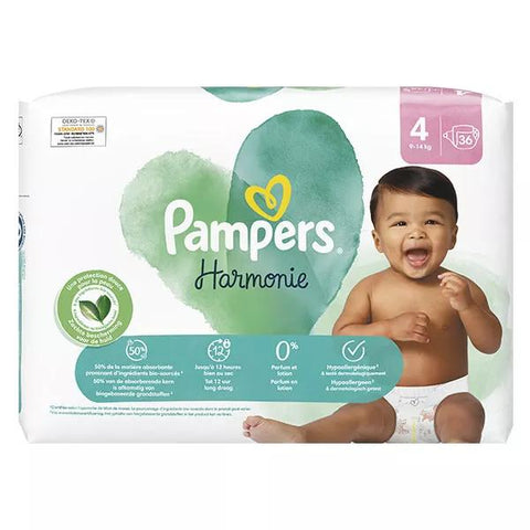 Pampers Harmonie Windeln Größe 4 36 Windeln 9kg - 14kg Sanfter Schutz für die Haut