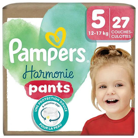 Pampers Harmonie Pants T5 (12-17 Kg) Avec Emballage Papier Recyclable