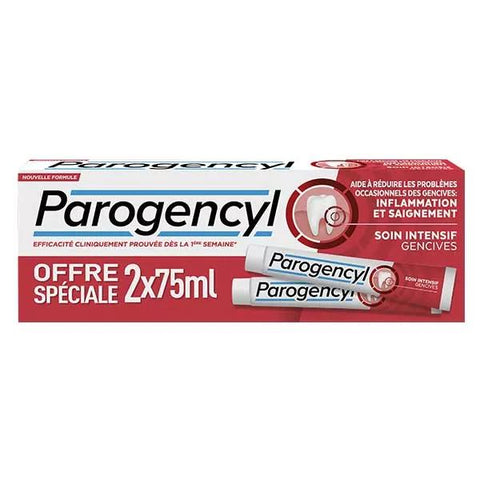 Parogencyl Intensivpflege Zahnfleisch Zahnpasta 2 x 75ml Duo-Pack