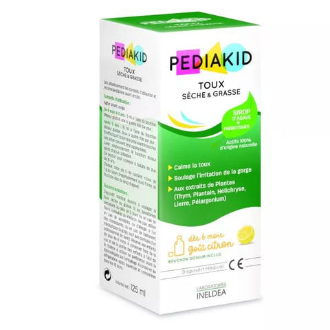 Pediakid Sirup Trockener und produktiver Husten 125ml