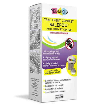 Pediakid Traitement Complet Balépou Anti-poux et Lentes