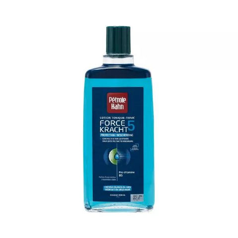 Petrole Hahn Bleu Lotion Tonique Force 5 Protection Cheveux Blancs ou Gris (300 ml)