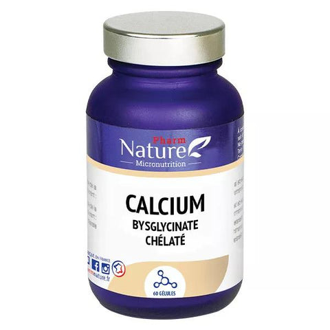 Pharm Nature Micronutrition Chelated Calcium Bisglycinate 60 capsules