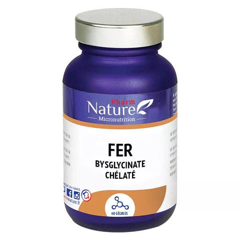 Pharm Nature Mikronutrition Eisenbisglycinat Chelat 60 Kapseln