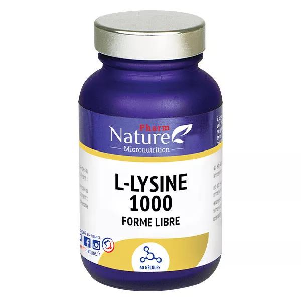 Pharm Nature Micronutrition L-Lysine 1000 60 gélules