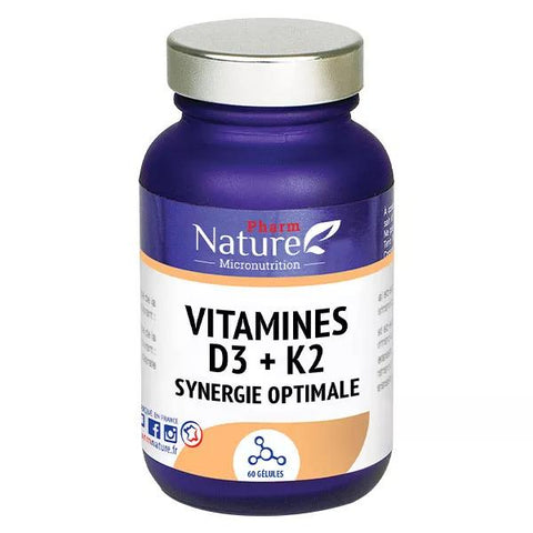 Pharm Nature Mikronutrition Vitamine D3 + K2 60 Kapseln