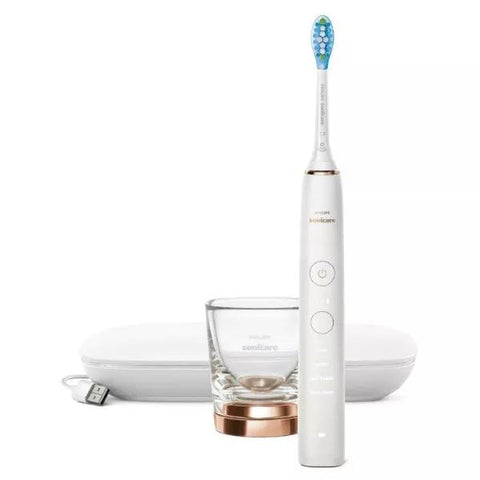 Philips Sonicare DiamondClean Rechargeable Electric Toothbrush White and Gold HX9911/94