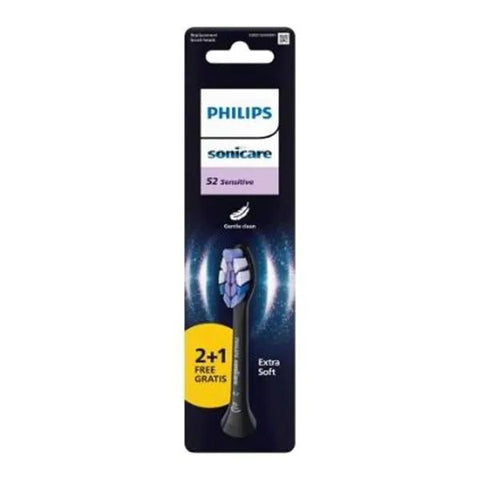 Philips Sonicare HX6063/88 Têtes de brosse à dents noires W2 (2+1)
