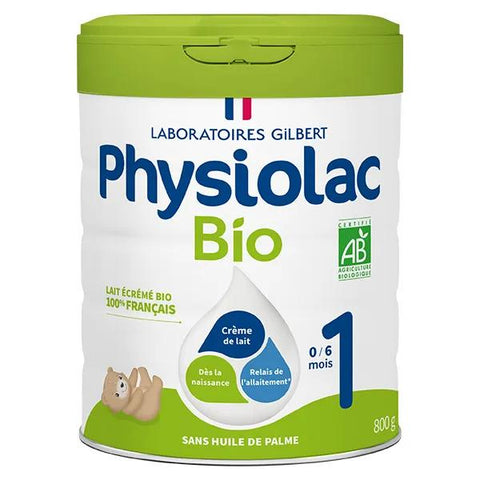 Physiolac Organic 1st Age Milk 800g