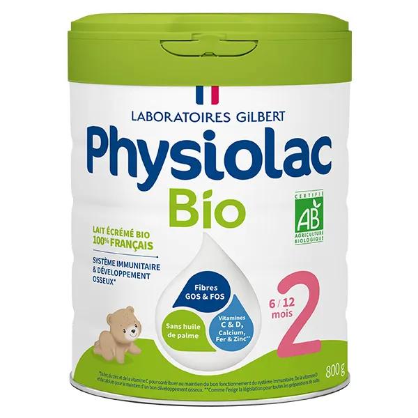 Physiolac Bio Lait 2ème Age 800g