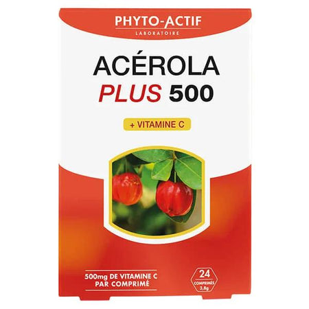 Phyto-actif, Acerola Plus 500 24 comprimés