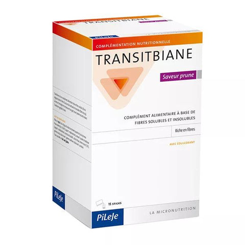 Pileje Transitbiane 15 bâtonnets de 10 g saveur prune