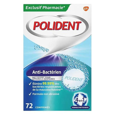 Polident Antibakterieller Reiniger 72 Tabletten
