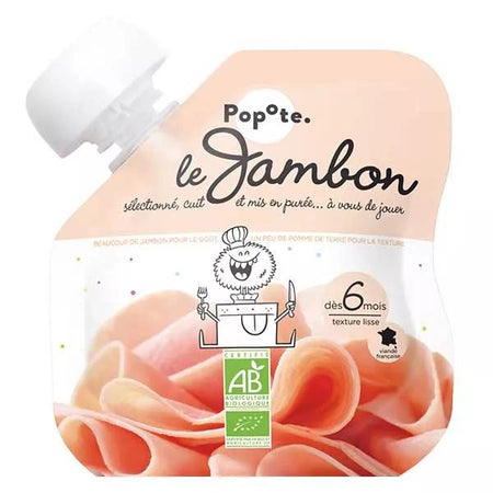 Popote Les Viandes Gourde Jambon +6mois Bio 60g