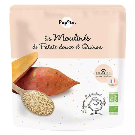 Popote les Moulinés Patate Douce Quinoa +8mois Bio 180g