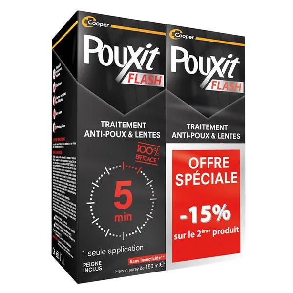Pouxit Lotion Spray Anti-poux 100% Efficace lot 2 x 150ml