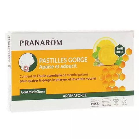 Pranarom Aromaforce Rachenpastille Honig Zitrone 24 Stück