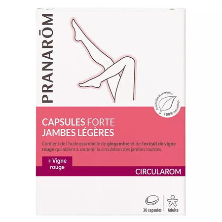 Pranarom Circularom Capsules Forte Jambes Légères 30 unités