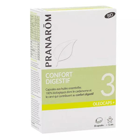 Pranarom Oleocaps 3 Confort Digestif Bio 30 capsules