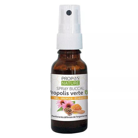 Propos' Nature Apithérapie Spray Buccal Propolis Verte et Echinacée Bio 15ml