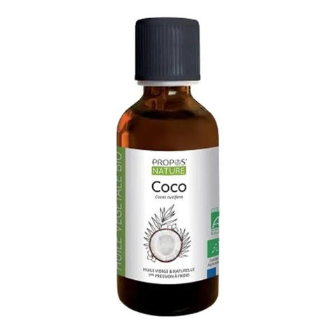 Propos'Nature Aroma-Phytotherapy Organic Virgin Coconut Vegetable Oil (50 ml)