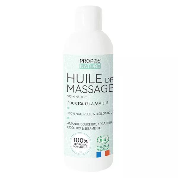 Propos'Nature Cosmétique Huile de Soin Massage Neutre Bio (200 ml)