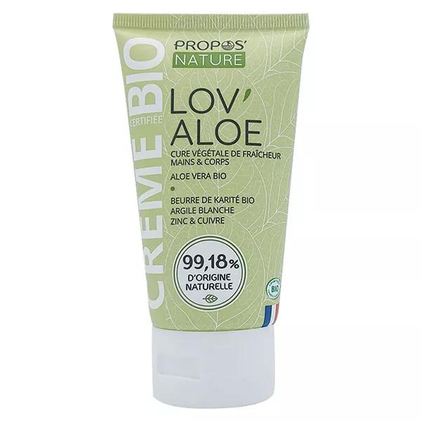 Propos' Nature Lov'Aloe Crème Aloe Vera Mains Corps Bio (100 ml)