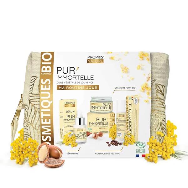 Propos'Nature Trousse Pur'Immortelle Jour 3 soins anti-âge Bio