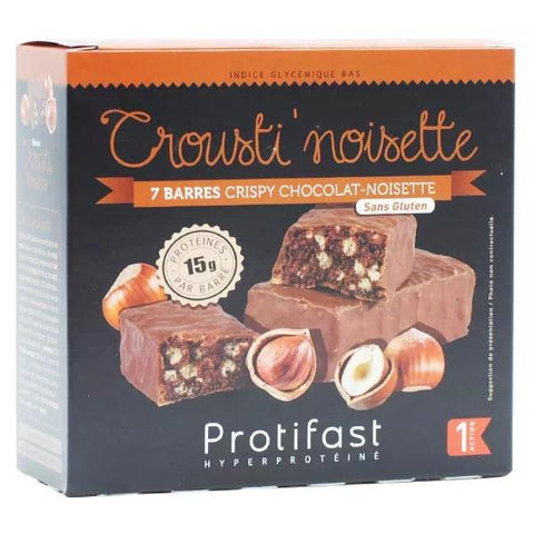 Protifast Hyperprotein-Riegel Crousti' Haselnuss 7 Riegel