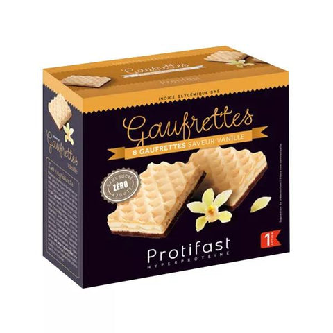 Protifast En-Cas Hyperprotéiné Gaufrettes Vanille (8 unités)