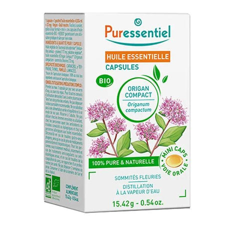 Puressentiel Capsules huile essentielle d'Origan Compact Bio (60 gélules)