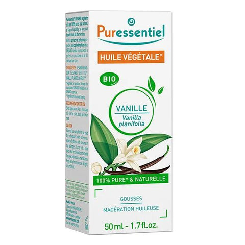 Puressentiel Huiles Végétales 100% Bio Huile Végétale Vanille (50 ml)