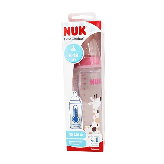 Nuk 6-18M Biberon First Choice+ Temperature Control Silicone (360 ml)