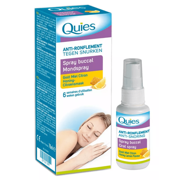 Quies Anti-Ronflement Spray Buccal Goût Miel/Citron 70ml
