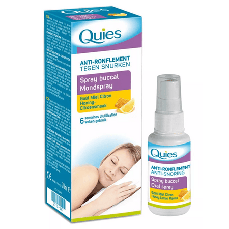 Quies Anti-Ronflement Spray Buccal Goût Miel/Citron 70ml