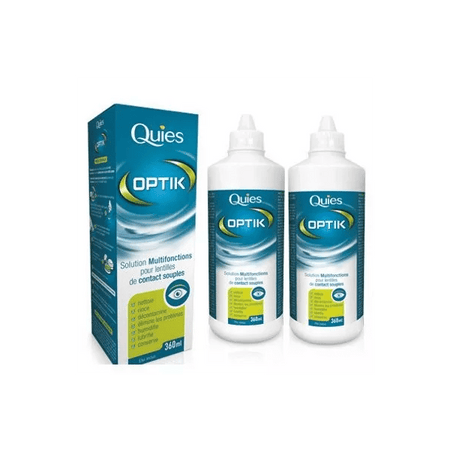 Quies Optik Solution Multifonction Lentilles Souples Lot de 2 x 360ml