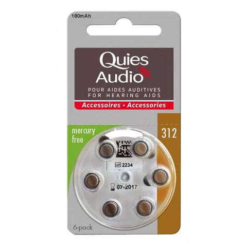 Quies Batteries Model 312 6 units