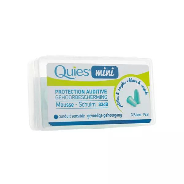 Quies Protection Auditive Mousse Confort Mini 3 Paires