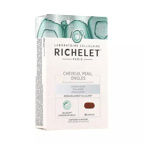 RICHELET Hair, Skin, Nails, Food Supplement, 30 Capsules