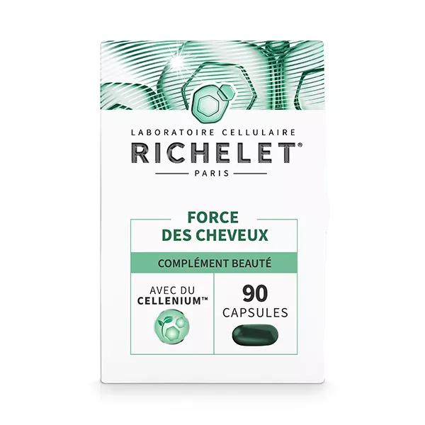 Richelet Force des Cheveux, Complément Alimentaire Cheveux, 90 Capsules