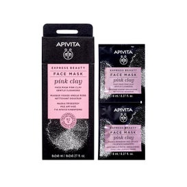 Apivita Masque visage argile rose (2x8 ml)