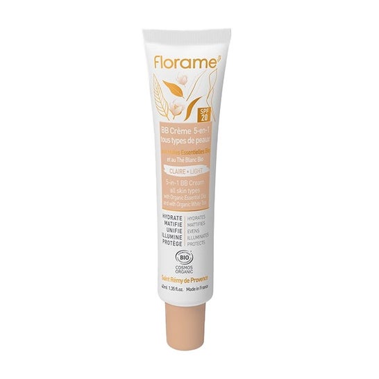 Florame BB Cream 5 en 1 Teinté Clair SPF20 (40 ml)