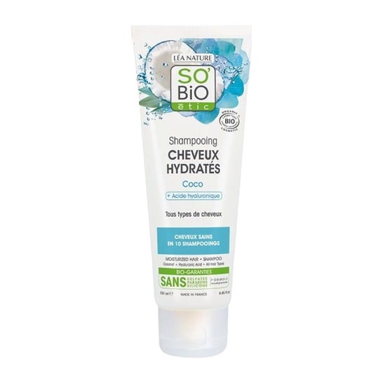 So Bio Etic Shampooing Hydratant Coco Acide Hyaluronique 250ml