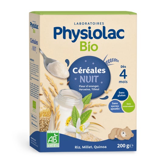 Physiolac Céréales Nuit Bébé Dès 4M Bio (200 g)