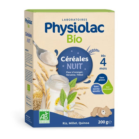 Physiolac Céréales Nuit Bébé Dès 4M Bio (200 g)