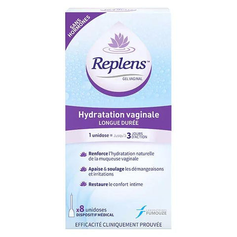 Replens Vaginal Gel 8 Single Doses Hormone-Free
