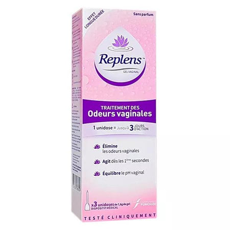 Replens Gel Vaginal Traitement des Odeurs 3 unidoses