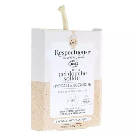 Respectueuse Mon Gel Douche Solide Hypoallergénique Visage & Corps Bio 75g