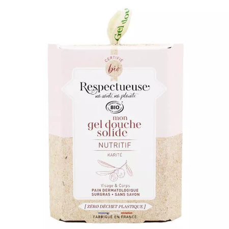 Respectueuse Mon Gel Douche Solide Nutritif Karité Bio 75g